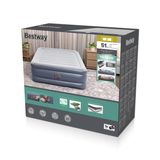 Bestway Tritech Queen Luchtmatras met Ingebouwde AC Pomp en Antimicrobiële Coating 2,03 m x 1,52 m x 51 cm