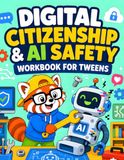 Digital Citizenship & AI Safety Workbook for Tweens: Privacy, AI, Scams, Cyberbullying, Screen Balance and Safer Online Choices for Kids Ages 9–12