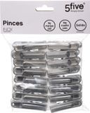 5Five wasknijpers - 80 stuks - RVS - Zilver