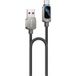 Yesido Câble de Données et de Charge USB-A - USB-C CA128C Display, 66W, 1.2m, Noir