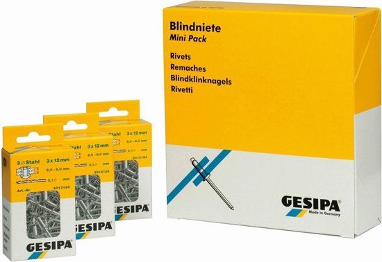 Gesipa Polygrip Blindklinknagel - Grote kop - AL/ST - 4,8 x 17mm (25st)