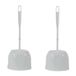 2x brosse WC - blanc - brosse WC avec support 13 x 13 x 37,5 cm - porte-brosse WC