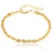 Cilla Jewels Damesarmband Goudkleurig Gedraaid en Verstelbaar