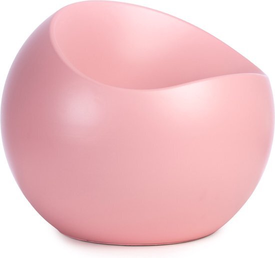 XLBoom Roze Mat Ball Chair - Loungebank - Gerecycleerd ABS - 55 × 55 × 50 cm