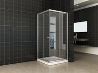 Wiesbaden Aktie Hoekinstap Douchecabine 100x100x190 cm Helder Glas
