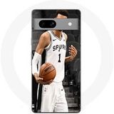 Google Pixel 7a Hoesje Victor Wembanyama San Antonio Spurs nr. 1