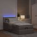 Maison Exclusive - Cadre de lit ottoman avec matelas taupe, 80x200 cm, textile