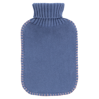 Fashy fashy ® Warmwaterkruik 2L met gebreide coltrui in blauw