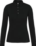 Kariban Damespolo lange mouwen van jersey K265 - Black - XL