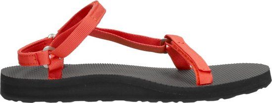 Teva Original Universal Slim - Dames Sandalen - Zwart/Rood - Maat 38