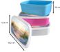 MuchoWow Boîte à pain Rose - Lunchbox Plage - 18x12x6 cm - Sans BPA