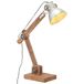 Prolenta Maison Exclusive Bureaulamp, industriële stijl, zilverkleurig, rond, 58x18x90 cm, E27