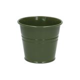 Pot de fleurs, zinc, vert foncé