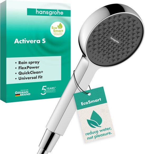 Hansgrohe Activera S - handdouche 95 - 1jet - ecosmart - hoogglans chroom