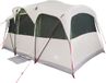 vidaXL Familietent 435 x 255 x 216 cm Polyester en Staal Wit en Groen