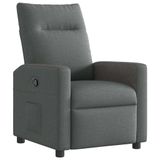 VidaXL Chaise de massage Tissu gris foncé