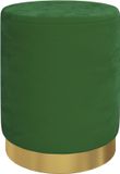 VidaXL Hocker met opbergruimte rond fluweel groen
