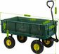 Zelsius Bolderkar | 350 kg Draagkracht, 105 Liter | Groen Geel | Tuinkar, Tuinwagen, Kipwagen | Handkar Luchtbanden | Opvouwbare Transportkar voor Tuinwerk