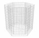 vidaXL bac à plantes en gabion surélevé hexagonal 100x90x100 cm