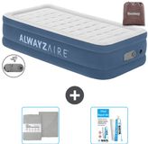 Bestway Alwayszair luchtbed - 1-Persoons - 97 x 191 x 46 cm - Blauw - Inclusief pomp
