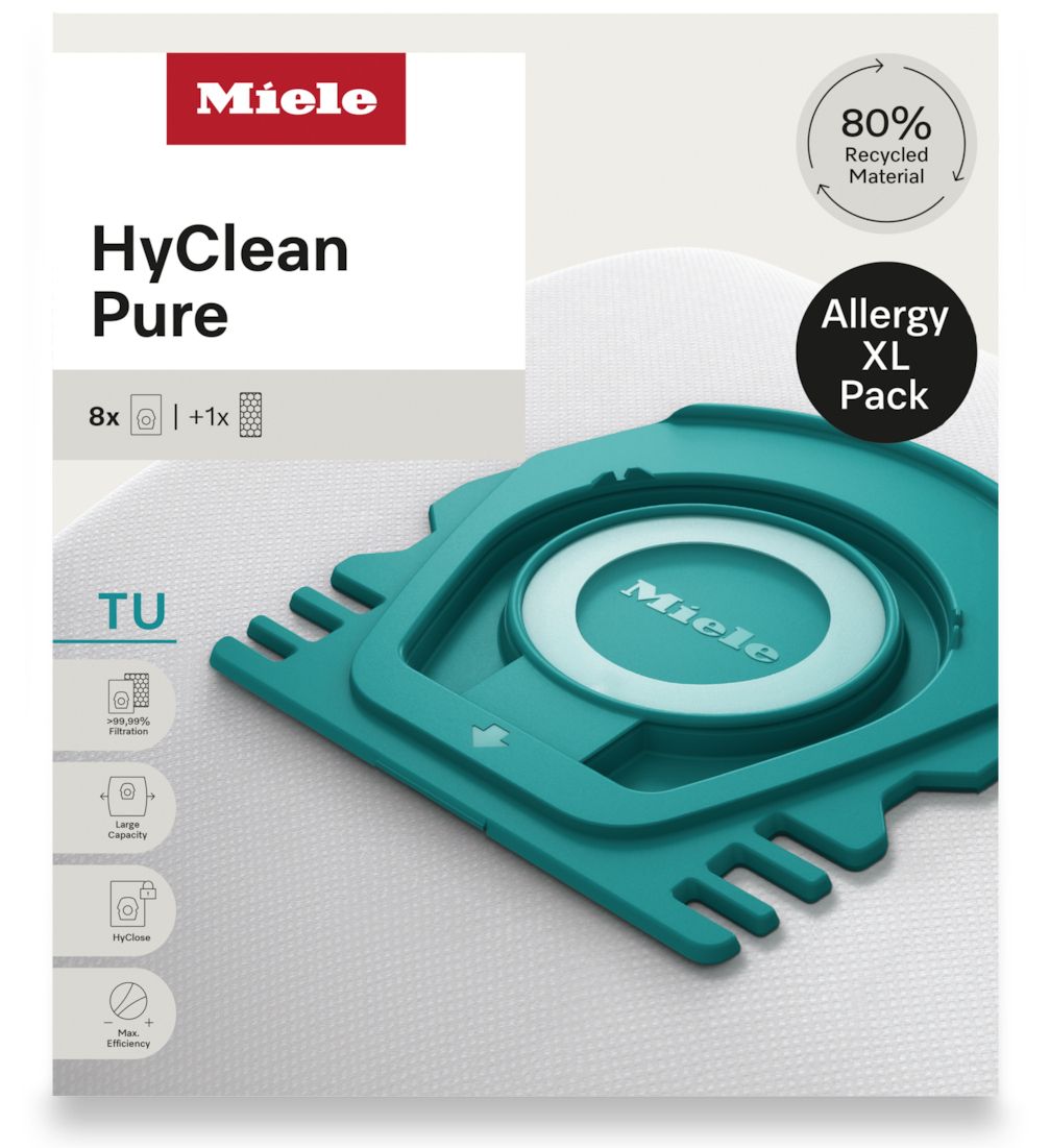 Miele TU Allergy XL HyClean Pure Allergy XL-Pack HyClean Pure Stofzuigerzakken