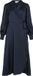 VILA Jurk Navy Blazer Lange Mouw V-hals Midi Polyester