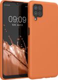 kwmobile telefoonhoesje geschikt voor Samsung Galaxy A12 - Back cover in fruitig oranje