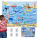 BONNYCO Viltbord met 107 Zee Dieren Figuren
