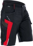 KÜBLER BODYFORCE 24255302 Korte Werkbroek HEREN Werkshort Zwart Middelrood - Stretch