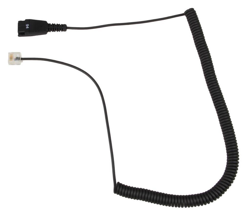 Jabra QD-RJ45 only in connection with BIZ 2400 balanced on OpenStage curl
