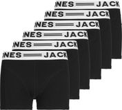Jack & Jones Junior Jack&Jones SENSE TRUNKS JNR NOOS Boxershorts 6-pack - Zwart/Wit - Maat 176