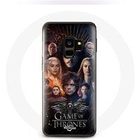 Maniacase Hoesje voor Samsung Galaxy S9 Game of Thrones Seizoen 8 De IJzeren Troon Crew Poster Grijs Adelaar Logo