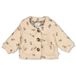 Feetje corduroy winterjas Lucky Bloombird - beige/groen/beige