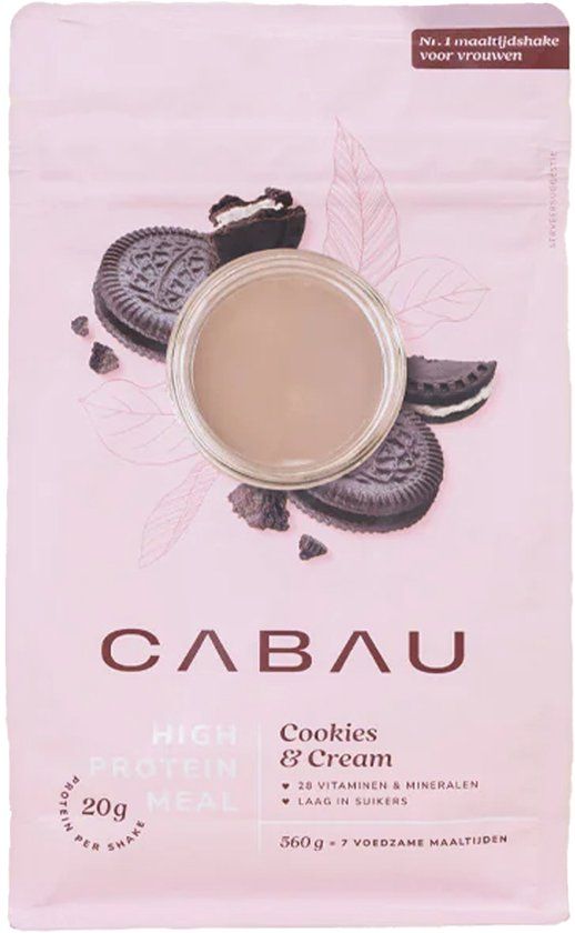 Cabau Lifestyle Cabau High Protein Meal - Cookies & Cream - 560g