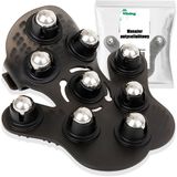 Vitolog - Gant de massage - Anticellulite - Ergonomique - Billes métalliques - Noir