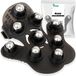 Vitolog - Gant de massage - Anticellulite - Ergonomique - Billes métalliques - Noir