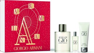 Armani Acqua di Gio Homme Gift Set Eau de Toilette 100 ml + EDT 15 ml + Shower gel 75 ml gift set / heren