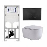 Geberit QeramiQ Dely Swirl Toiletset - Mat Wit