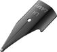 Lamy Z 50 punt 888 - plume de remplacement en acier inoxydable noir chromé - plume LH - convient aux gauchers - par pièce (lot de 1)