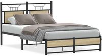 vidaXL Bedframe zonder matras hout Sonoma eikenkleurig 120x200 cm