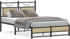 vidaXL Bedframe zonder matras hout Sonoma eikenkleurig 120x200 cm