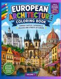 European Architecture Coloring Book: Famous Castles, Cathedrals, Palaces and Streets of Europe