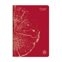 Clairefontaine Clairefontaine Forever Premium notitieboek A4 gelinieerd 48 vel rood