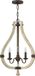 Hinkley LED Kroonluchter | 3X E14 Max 60W | Dimbaar | Iron Rust
