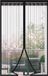 Holland Connections Rideau de porte magnétique avec protection anti-moustiques pour portes de balcon Noir 75x210 cm