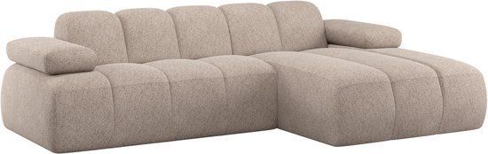 WOOOD Mojo Chaise Longue Bank Rechts - Wollig - Donkerzand
