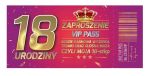 Invitation pour le 18ème anniversaire + enveloppe