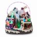 Well Home LED-kerstdorp met beweging, winterscène onder regenboog, 27 x 17,9 x 30 cm