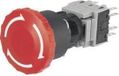 TRU COMPONENTS LAS1-BY-22TSA Bouton coup de poing 250 V/AC 3 A 2x NF, 2x NO IP40 Rouge