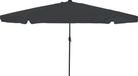 vidaXL Stokparasol 395 x 395 x 245 cm Polyester Rond Antraciet